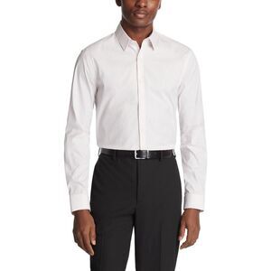 Calvin Klein Mens Extra Slim Fit Button Down Dress Shirt, NWT